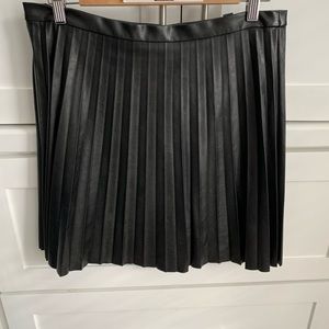 Faux leather skirt